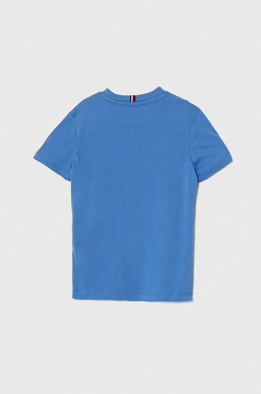 Детская хлопковая футболка Tommy Hilfiger голубой