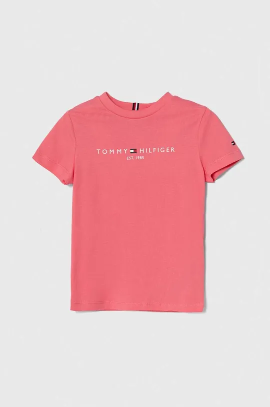 rosa Tommy Hilfiger t-shirt in cotone per bambini Ragazze
