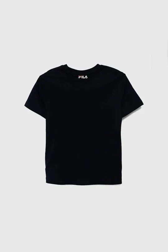 Παιδικό βαμβακερό μπλουζάκι Fila LAMSTEDT σκούρο μπλε