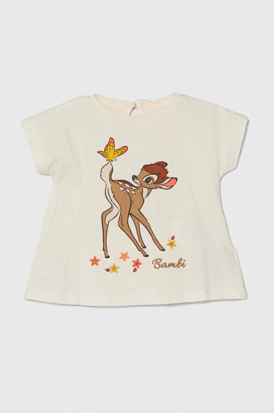 μπεζ Μωρό βαμβακερό μπλουζάκι zippy x Disney Για κορίτσια