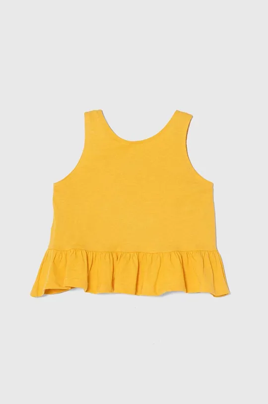 Detský bavlnený top zippy žltá