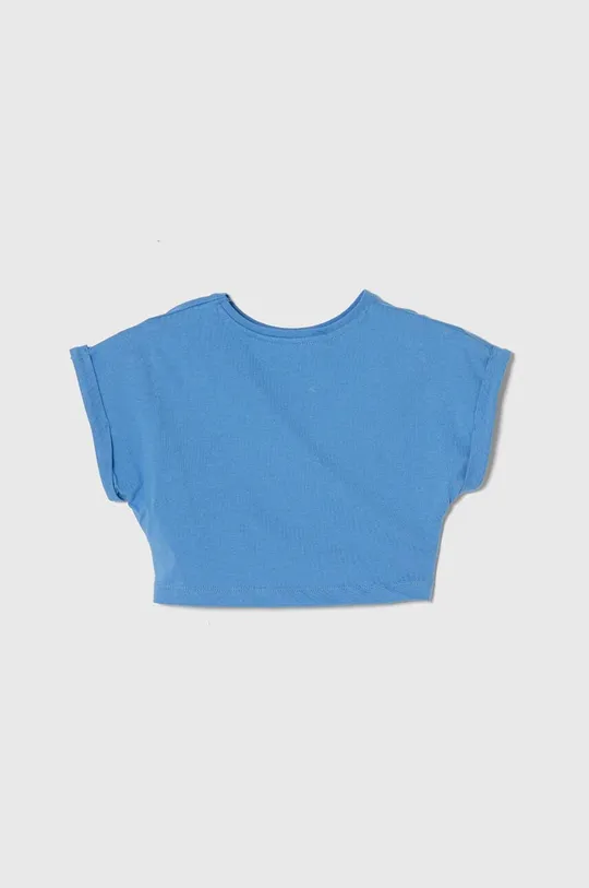Otroška bombažna kratka majica zippy modra