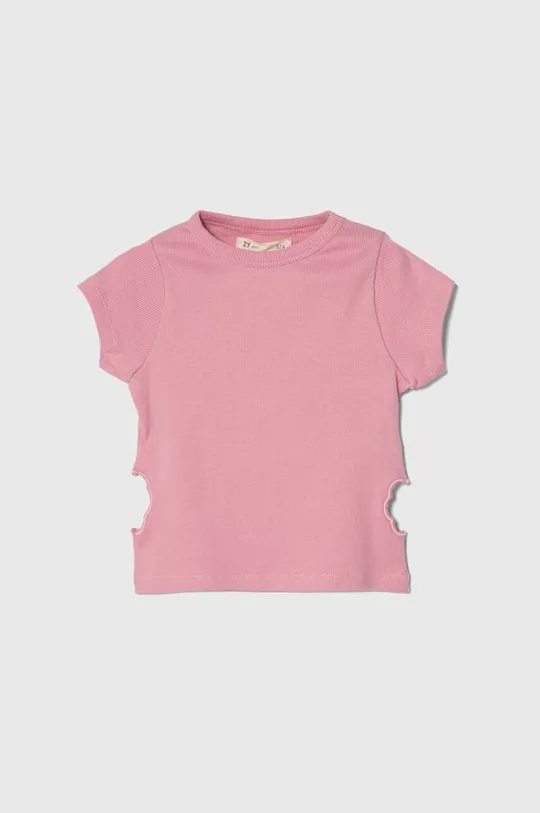 roza Otroška kratka majica zippy Dekliški