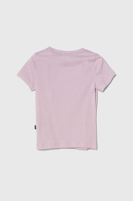 Детская хлопковая футболка Puma розовый