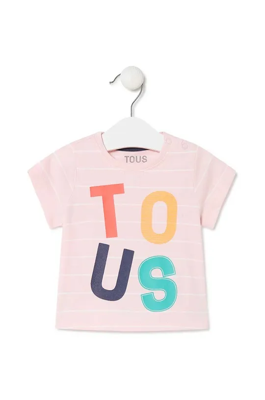 roza Otroška bombažna kratka majica Tous Dekliški