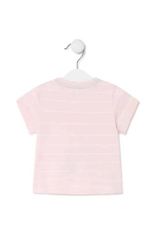 Детская хлопковая футболка Tous розовый