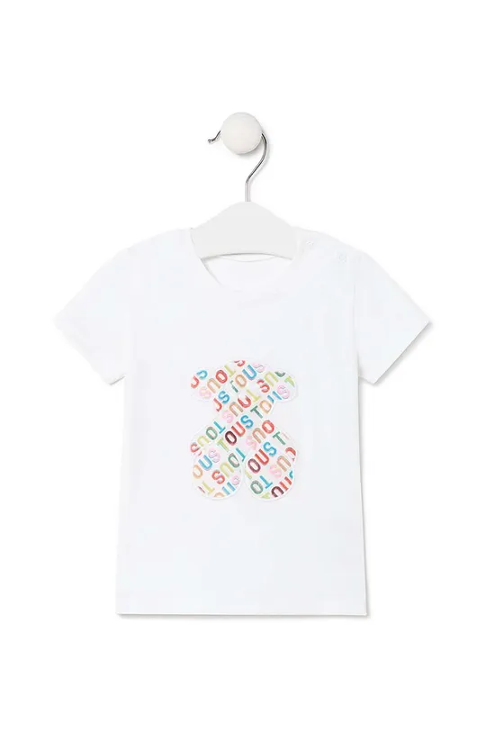 белый Детская хлопковая футболка Tous Для девочек