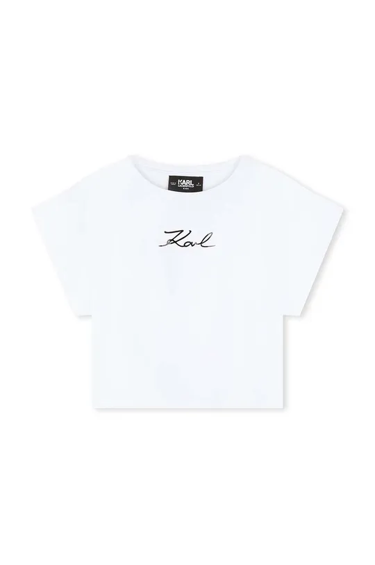 Karl Lagerfeld maglietta per bambini bianco