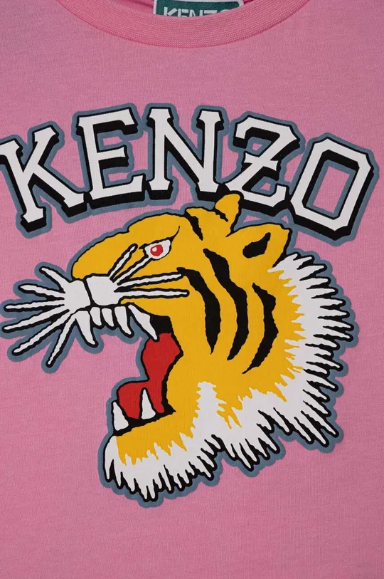 Детская хлопковая футболка Kenzo Kids 100% Хлопок