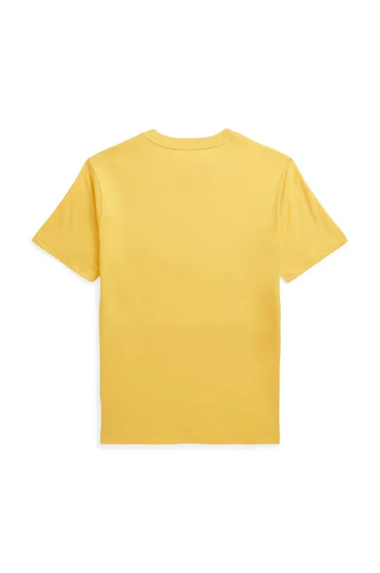 Dječja pamučna majica kratkih rukava Polo Ralph Lauren zlatna