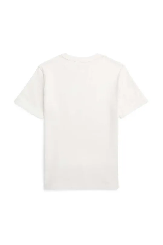 Детская хлопковая футболка Polo Ralph Lauren белый