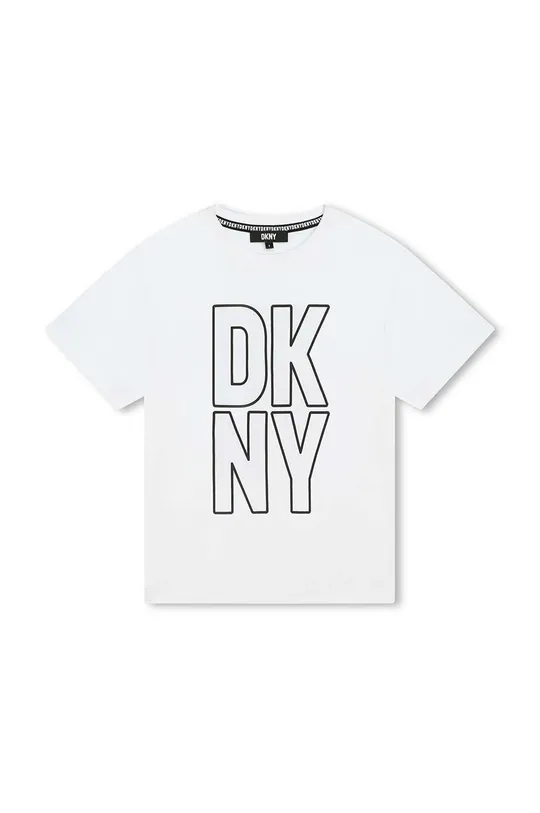bianco Dkny t-shirt in cotone per bambini Bambini