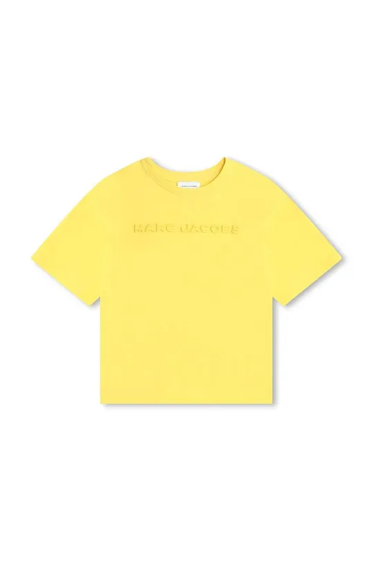 Детская хлопковая футболка Marc Jacobs золотой