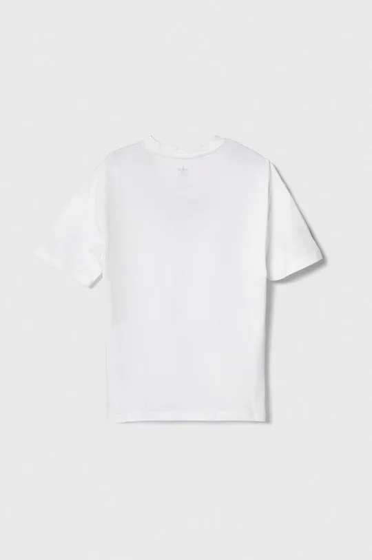 Παιδικό βαμβακερό μπλουζάκι adidas Originals λευκό