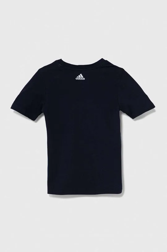 Παιδικό βαμβακερό μπλουζάκι adidas μαύρο