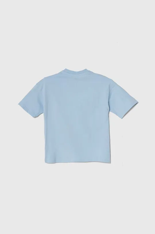 Детская хлопковая футболка adidas Originals голубой
