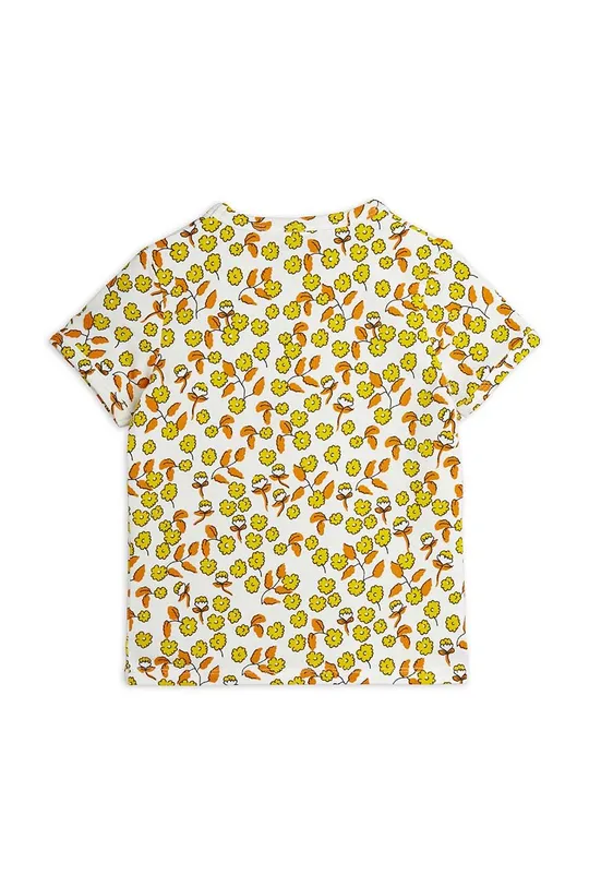 Mini Rodini t-shirt dziecięcy Flowers żółty