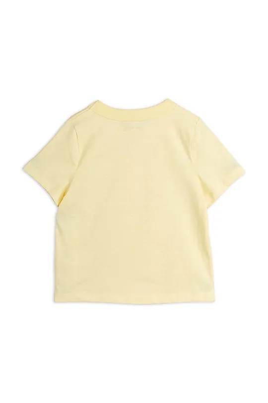 Παιδικό βαμβακερό μπλουζάκι Mini Rodini Jogging κίτρινο