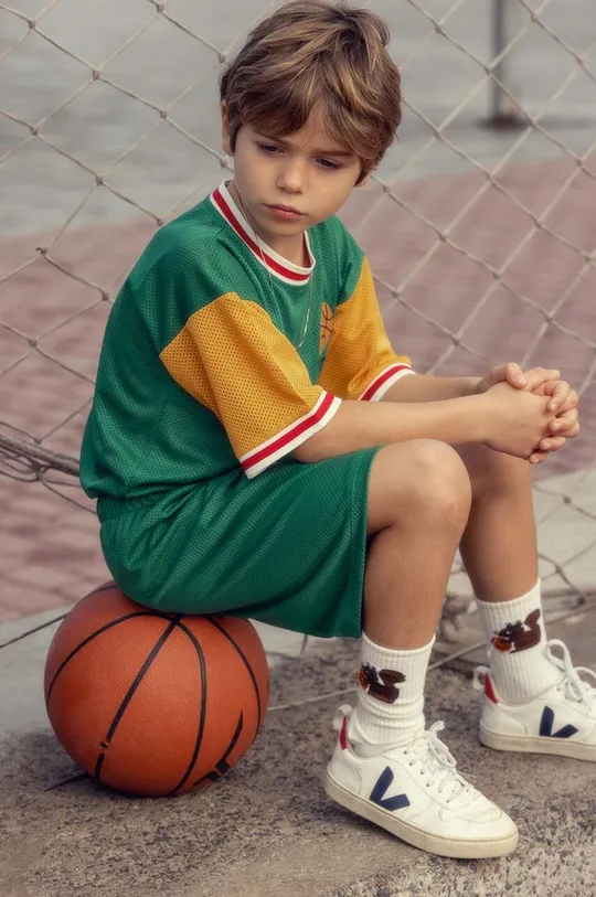 πράσινο Παιδικό μπλουζάκι Mini Rodini Basket