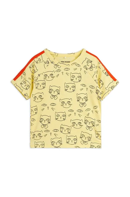 κίτρινο Παιδικό μπλουζάκι Mini Rodini Cathlethes Παιδικά