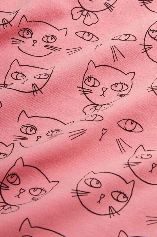 różowy Mini Rodini t-shirt dziecięcy Cathlethes