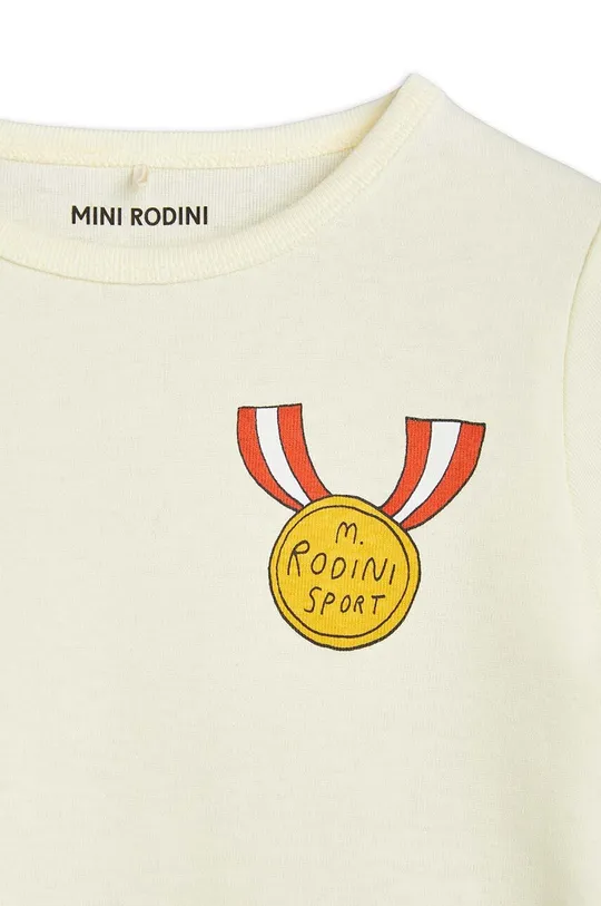 Detské bavlnené tričko Mini Rodini Medal 100 % Organická bavlna