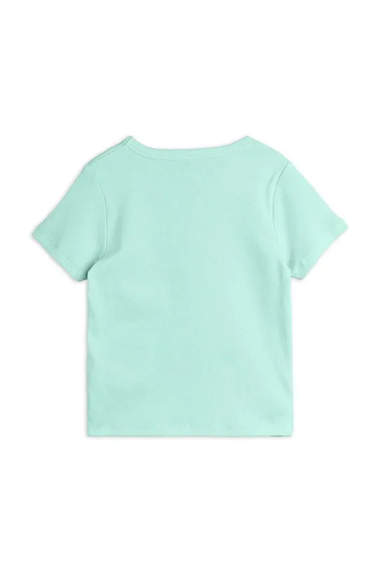 Otroška bombažna kratka majica Mini Rodini zelena