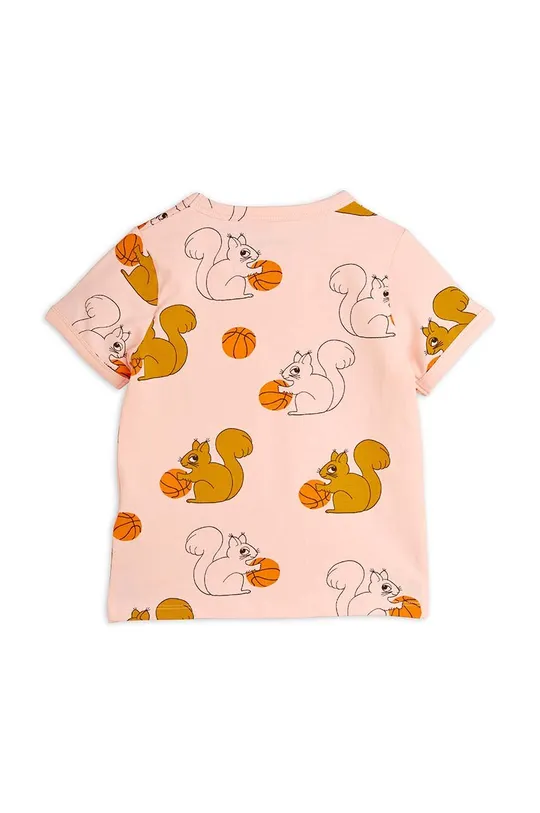 Mini Rodini t-shirt dziecięcy Squirrel różowy