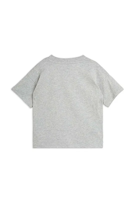 Detské bavlnené tričko Mini Rodini Weight lifting sivá