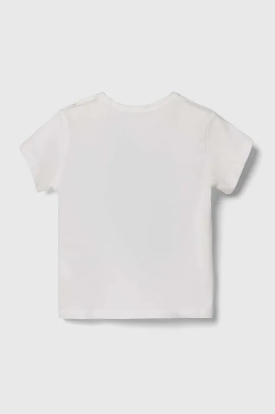 Pamučna majica kratkih rukava za bebe United Colors of Benetton bijela