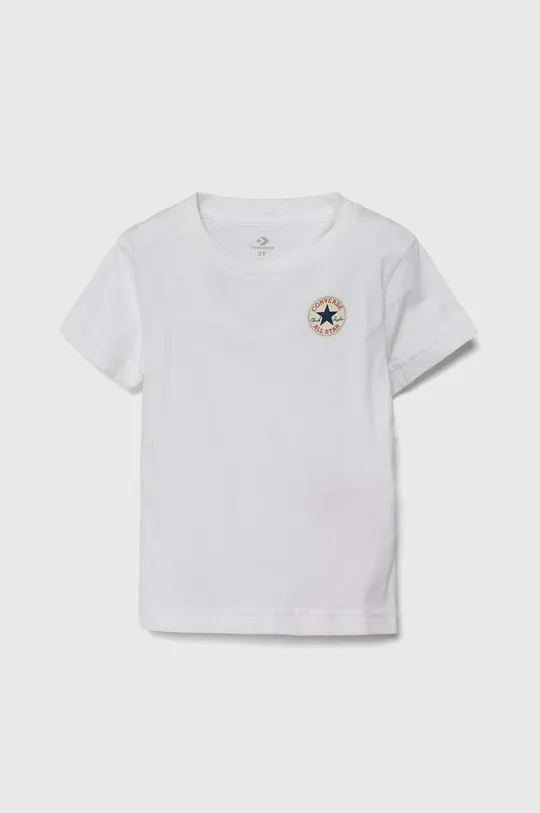 λευκό Παιδικό βαμβακερό μπλουζάκι Converse Παιδικά