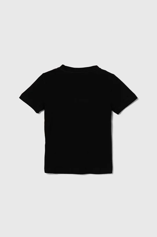 Dječja pamučna majica kratkih rukava Converse crna