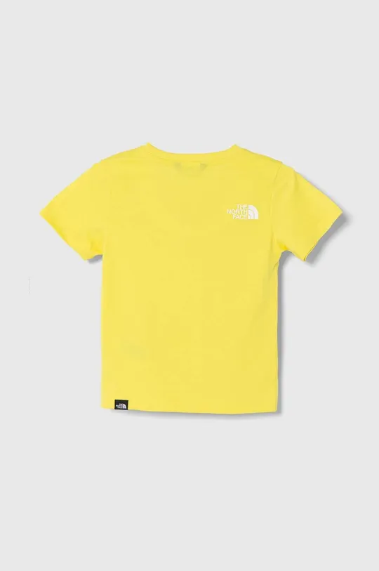 Παιδικό μπλουζάκι The North Face SIMPLE DOME TEE κίτρινο
