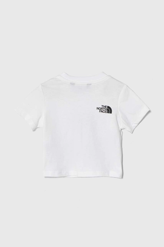 Детская хлопковая футболка The North Face BOX INFILL PRINT TEE белый