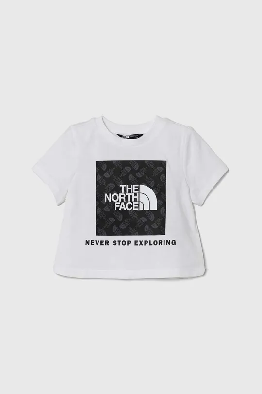 biały The North Face t-shirt bawełniany dziecięcy LIFESTYLE GRAPHIC TEE Dziecięcy