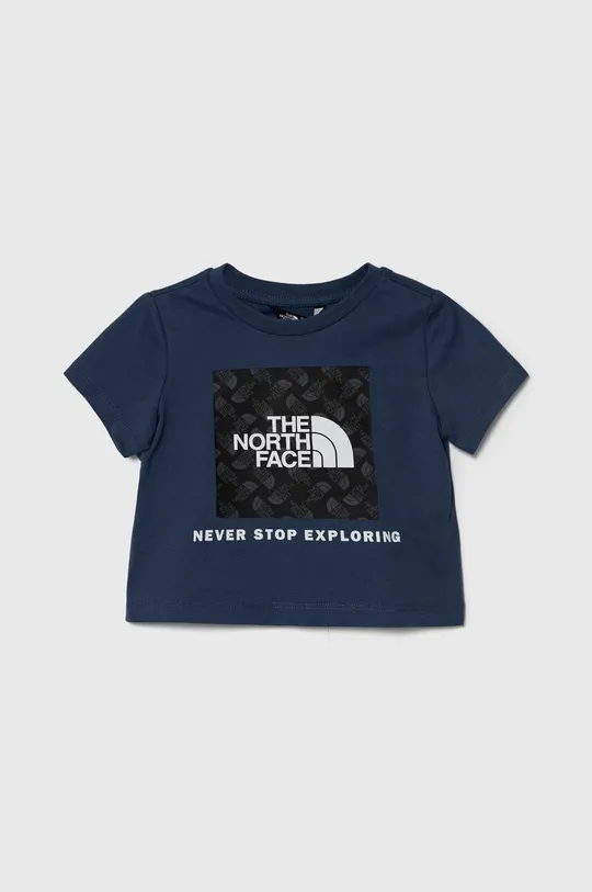 темно-синій Дитяча бавовняна футболка The North Face LIFESTYLE GRAPHIC TEE Дитячий