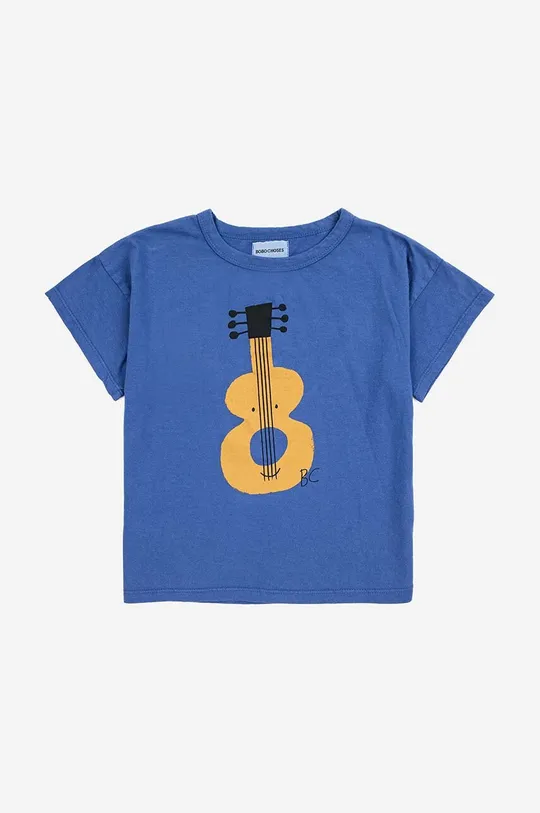 Παιδικό βαμβακερό μπλουζάκι Bobo Choses μπλε