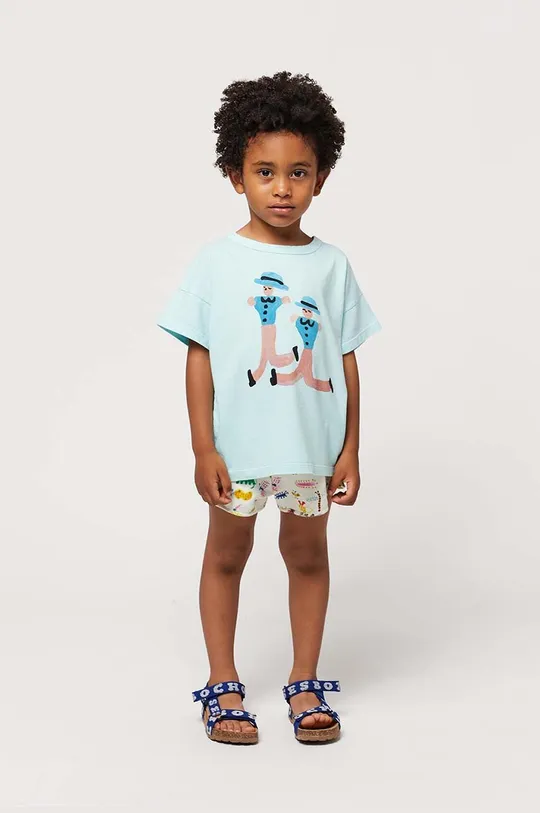 блакитний Дитяча бавовняна футболка Bobo Choses