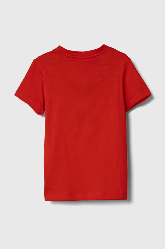 Otroška bombažna kratka majica Lacoste rdeča