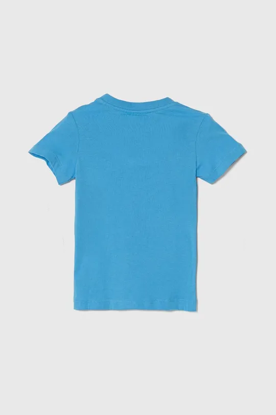 Дитяча бавовняна футболка Lacoste блакитний
