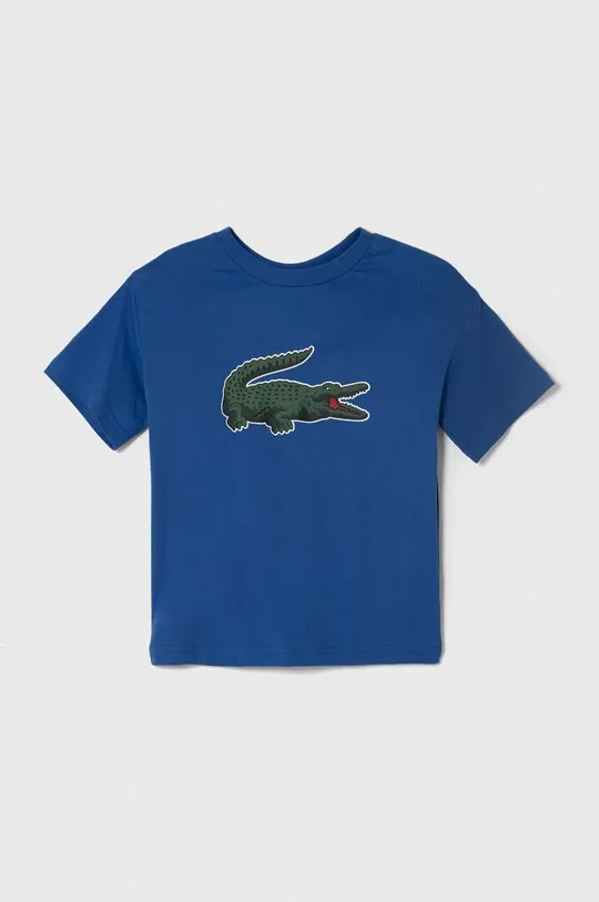 plava Dječja pamučna majica kratkih rukava Lacoste Dječji