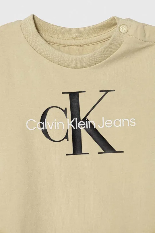 Dječja majica kratkih rukava Calvin Klein Jeans 93% Pamuk, 7% Elastan