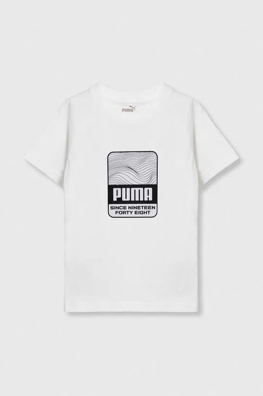 λευκό Παιδικό βαμβακερό μπλουζάκι Puma ACTIVE SPORTS Graphic Tee Παιδικά