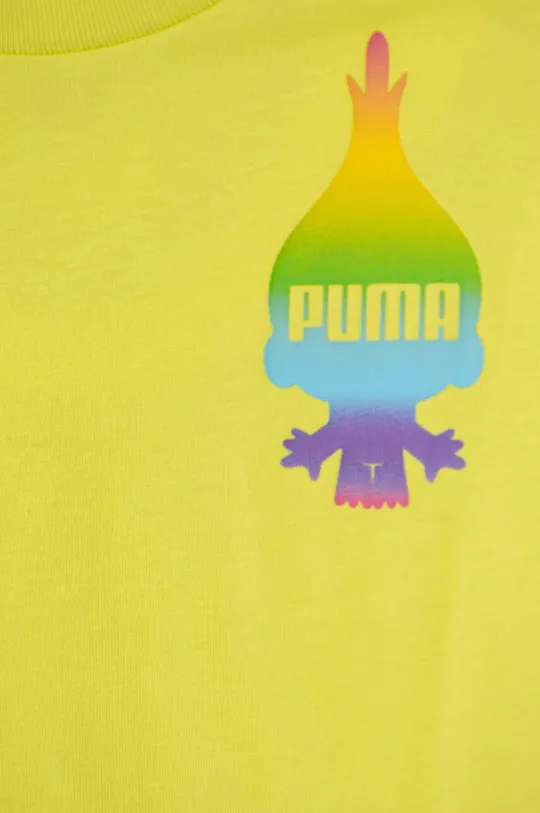 Dječja pamučna majica kratkih rukava Puma PUMA X TROLLS Tee Temeljni materijal: 100% Pamuk Manžeta: 70% Pamuk, 30% Poliester