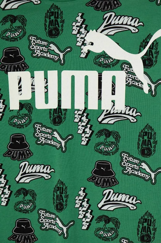 Detské bavlnené tričko Puma ESS+ MID 90s AOP B Základná látka: 100 % Bavlna Elastická manžeta: 80 % Bavlna, 20 % Polyester