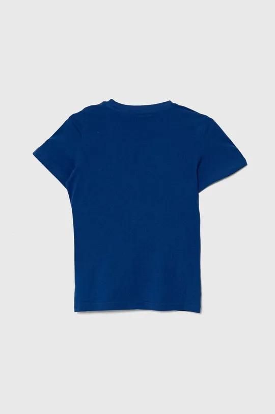 Otroška bombažna kratka majica Puma PUMA POWER B mornarsko modra