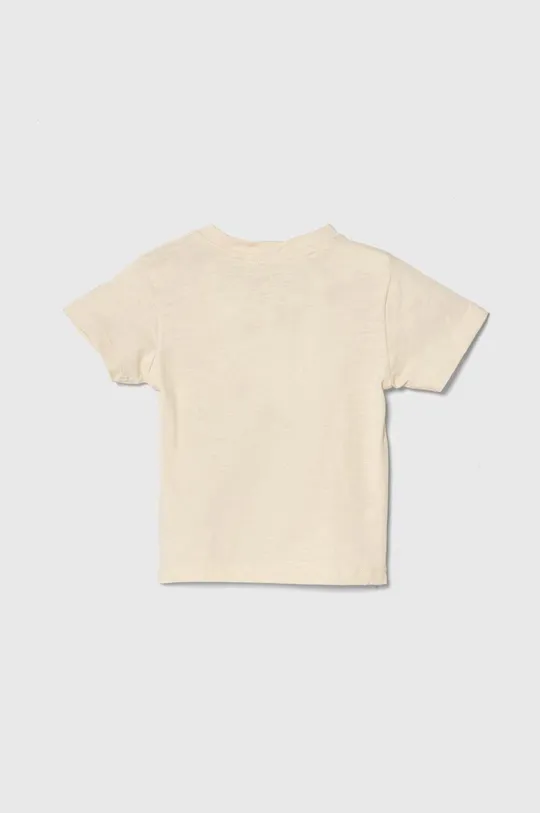 Detské bavlnené tričko zippy béžová
