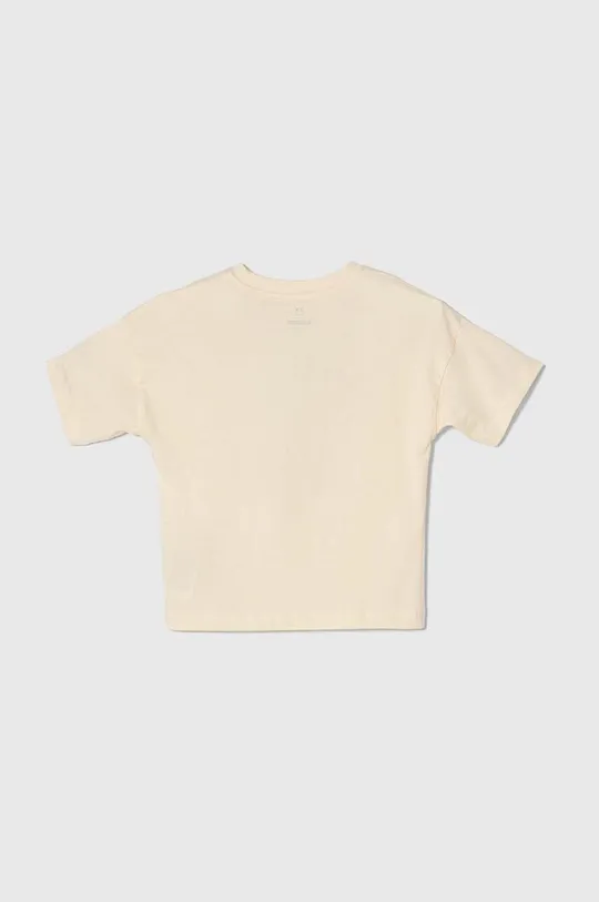 Детская хлопковая футболка zippy бежевый