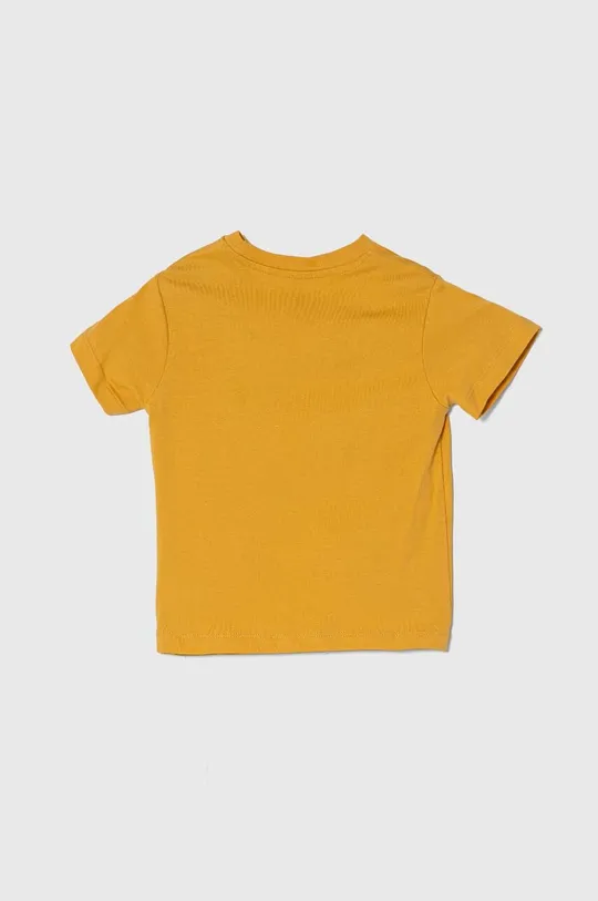 Dječja pamučna majica kratkih rukava zippy zlatna