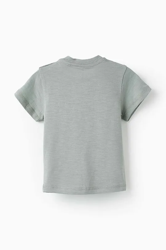 Otroška bombažna kratka majica zippy zelena